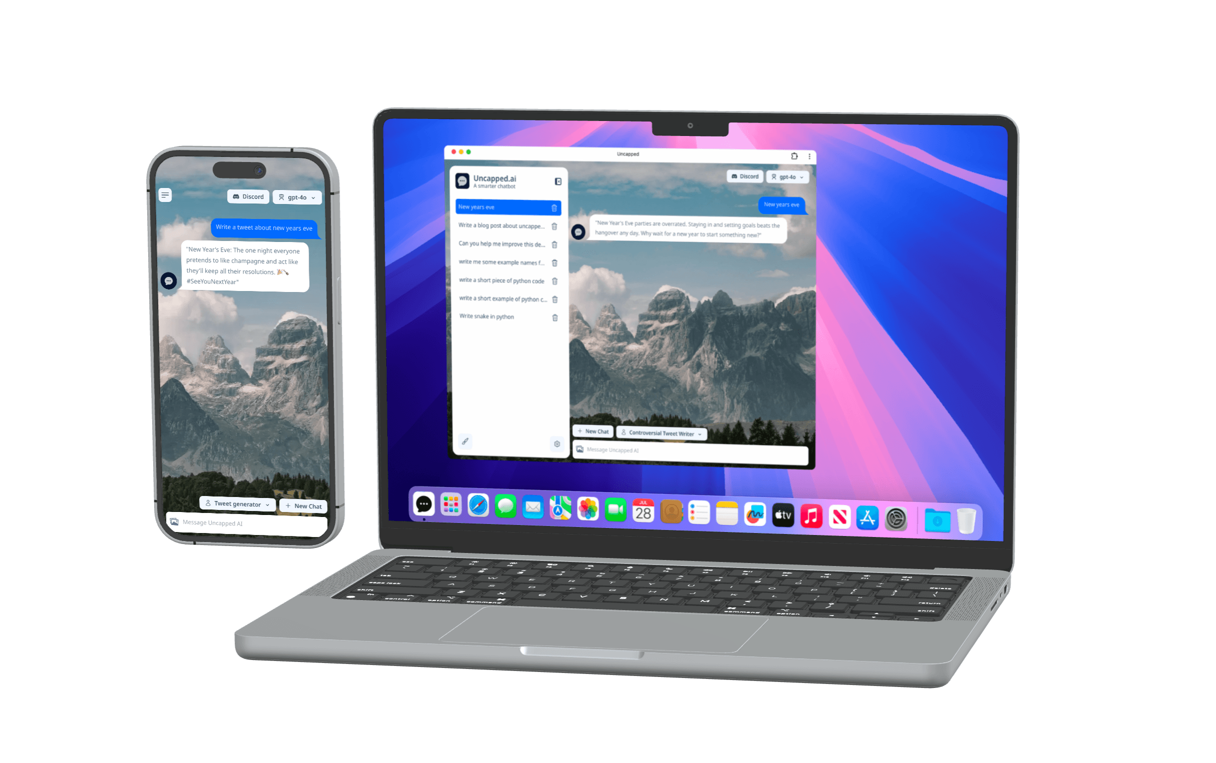 Screenshot of Uncapped AI